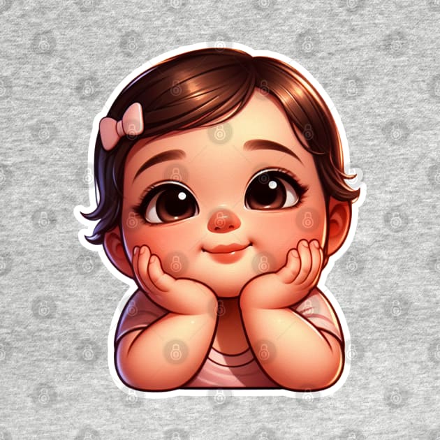 Cute Little Baby Girl by Plushism